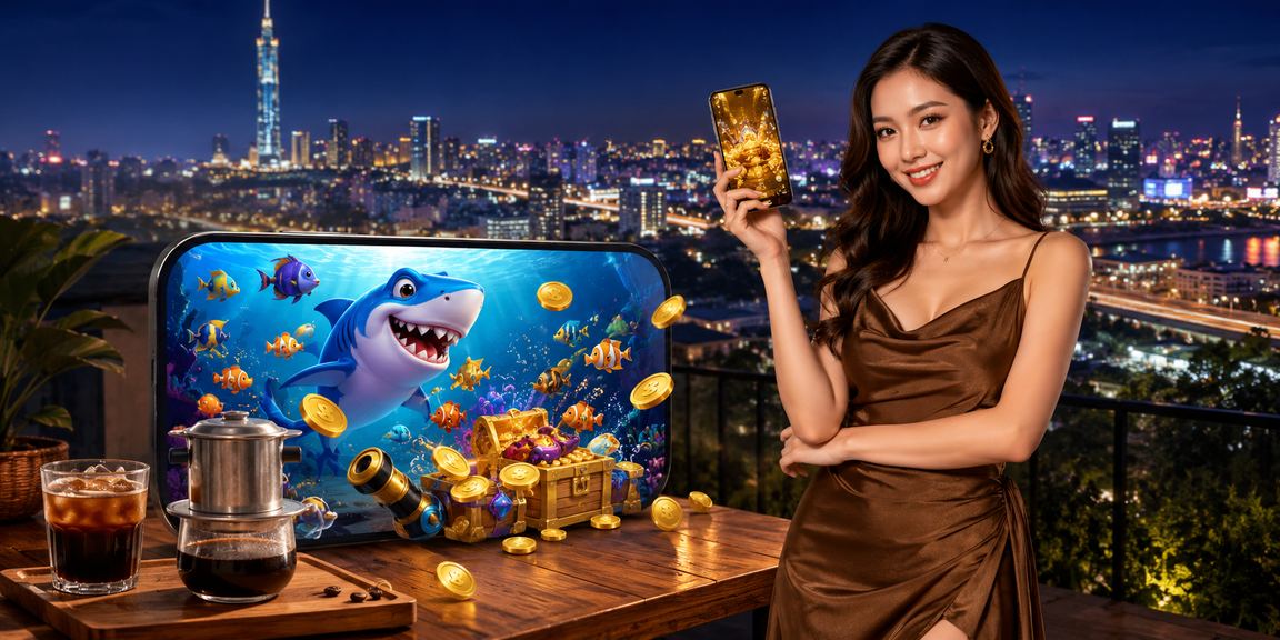 Giao diện nền tảng giải trí trực tuyến hiển thị trên thiết bị di động